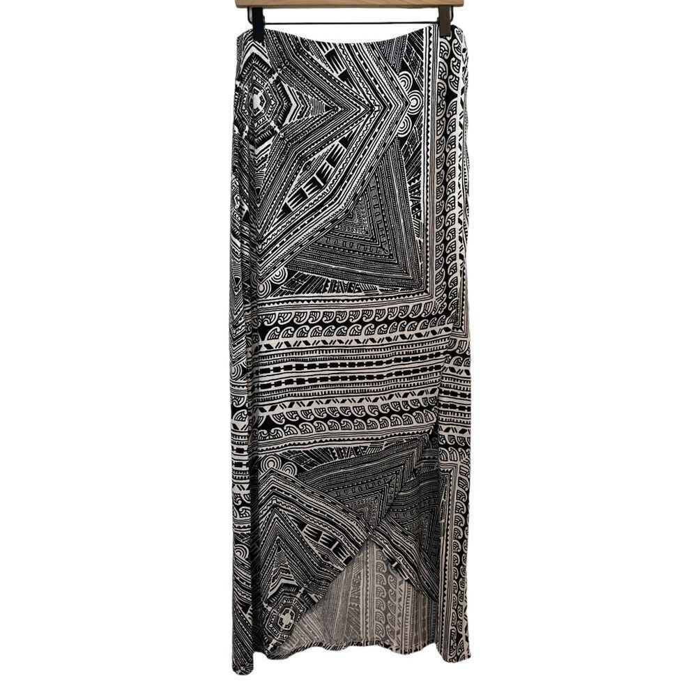 Maeve Anthropologie Bambora Tulip Hem Maxi Skirt size M